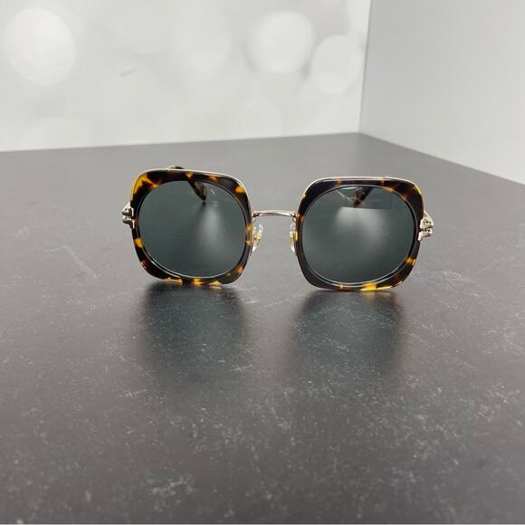Marc Jacobs MJ1101/S 086QT Oversized Havana Metal Sunglasses Sz 53-24-145 - Picture 3 of 8